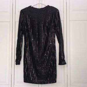 Sequin Badazzled Black Dress